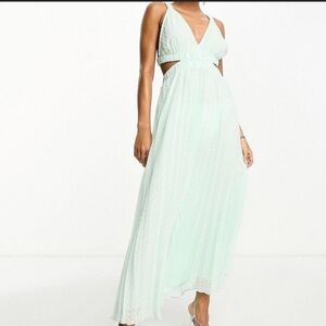ASOS Design Elegant Mint Green Maxi Dress